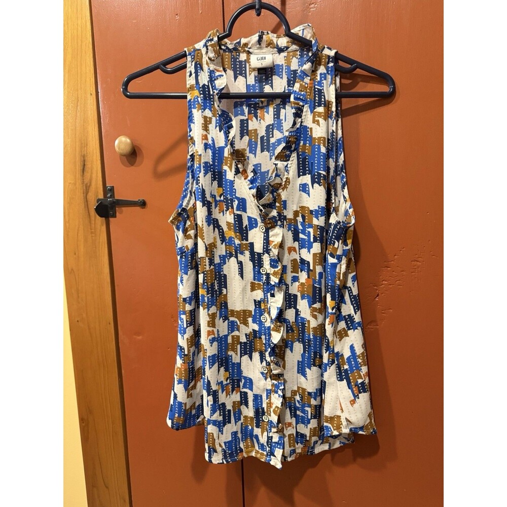 CAbi Women's Sleeveless Blouse Size Small